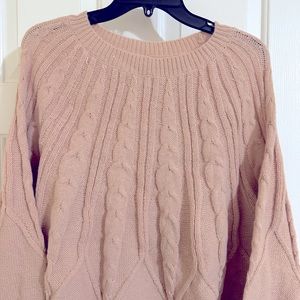 Pink Blush Women’s Cozy Sweater Size
